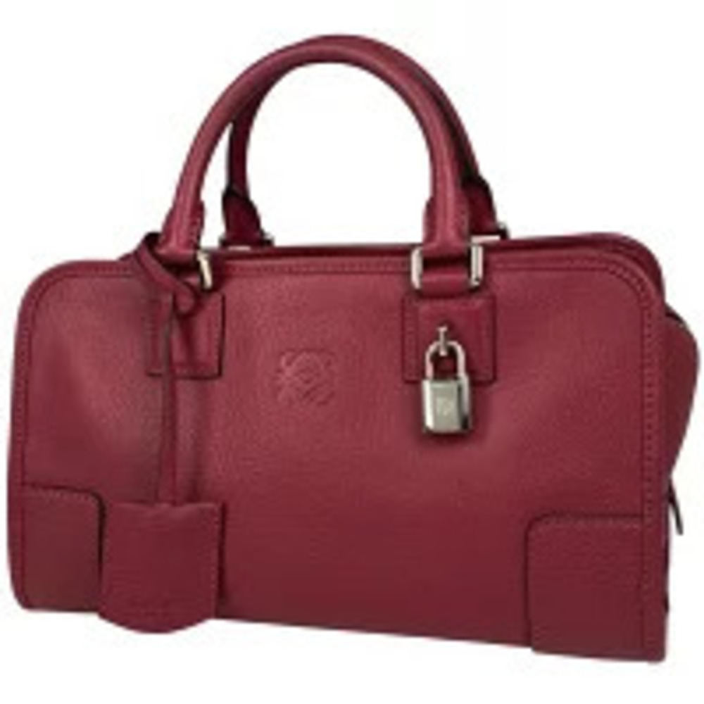 Loewe Amazona Anagram Handbag Leather Red